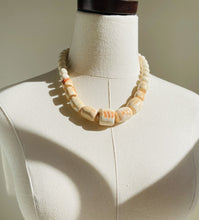 Load image into Gallery viewer, Antique 20th Century Carved Shell Necklace  N63

