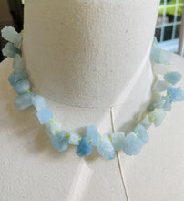 Load image into Gallery viewer, Aquamarine Nugget Necklace   N21
