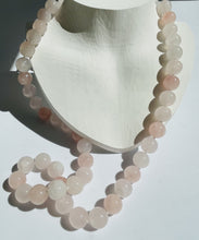 Load image into Gallery viewer, 34&quot; Long Rose Quartz Necklace  N25
