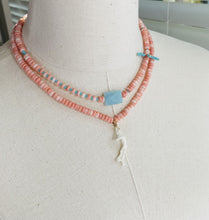 Load image into Gallery viewer, Bamboo Coral with White Branch Coral Enhancement Necklace  N36
